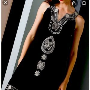 THML embroidered shift dress